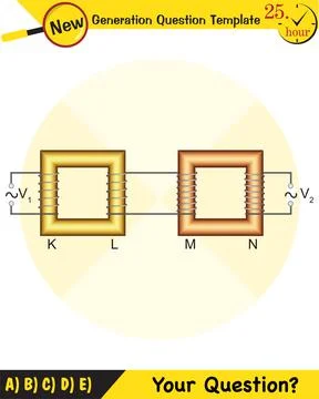 Alternating current and transformer Stock Illustration