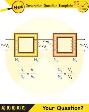 Alternating current and transformer Stock Illustration