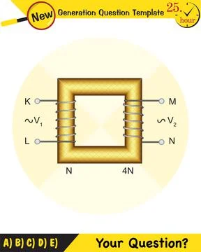 Alternating current and transformer Stock Illustration