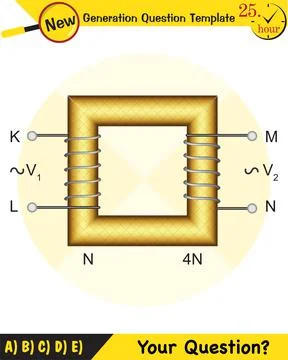 Alternating current and transformer Stock Illustration