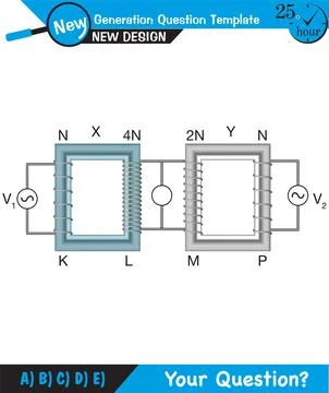 Alternating current and transformers Stock Illustration