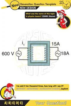 Alternating current and transformers Stock Illustration