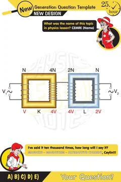 Alternating current and transformers Stock Illustration