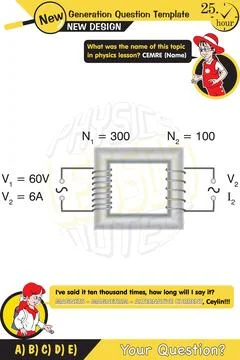 Alternating current and transformers Stock Illustration