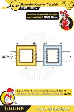 Alternating current and transformers Stock Illustration