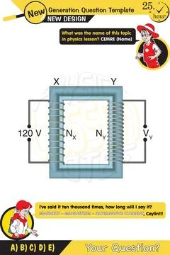 Alternating current and transformers Stock Illustration