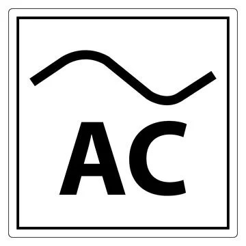 Alternating Current Symbol for Electrical Design Use Stock Illustration