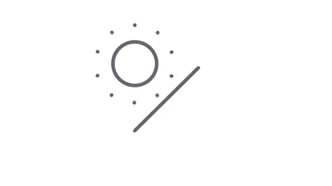 Alternating lines and night. Animated buttons change day and night operatin.. Video stock 258186931
