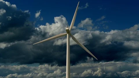 Alternativ Climate Friendly Electric Wind Energy Power Stock Footage 86861741