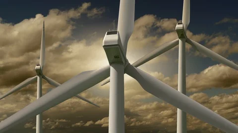 Alternativ Climate Friendly Electric Wind Energy Power Stock Footage 86862337