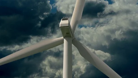 Alternativ Climate Friendly Electric Wind Energy Power Stock Footage 86862601