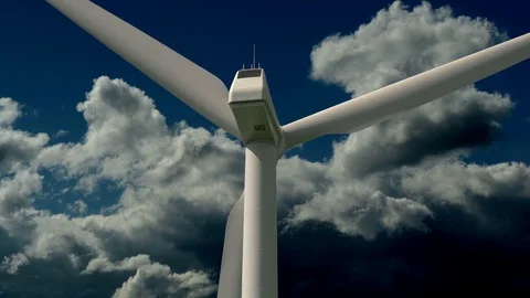Alternativ Climate Friendly Electric Wind Energy Power Stock Footage 86862812