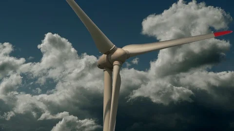 Alternativ Climate Friendly Electric Wind Energy Power Stock Footage 86863045