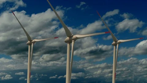 Alternativ Climate Friendly Electric Wind Energy Power Stock Footage 86863329