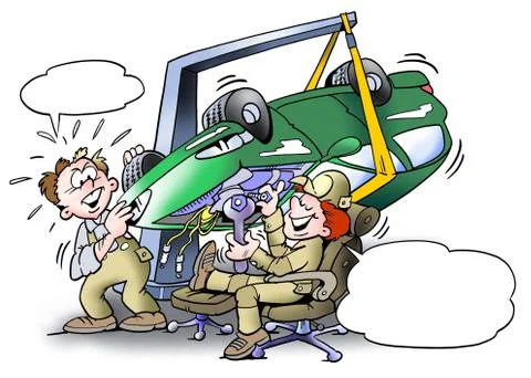 Alternative Auto lifts Stock Illustration