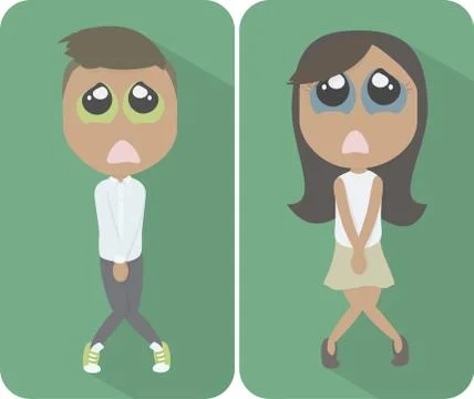 Alternative bathroom signs Stock Illustration