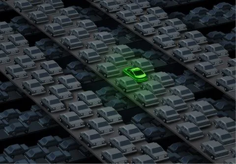 Alternative Car Solution Stock Illustration