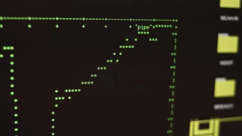 Alternative cinematic macro of programer's hands busy working on latest Stock Footage 249672312