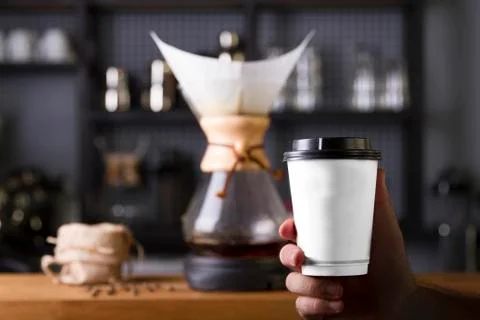 Alternative coffee brewing method Foto stock