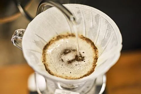 Alternative coffee brewing method Stock Photos