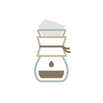 Alternative coffee maker. device for brewing coffee icon Stock Illustration