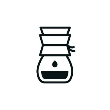 Alternative coffee maker. device for brewing coffee icon Stock Illustration