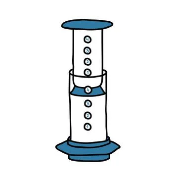 Alternative coffee maker icon. device for brewing coffee Stock Illustration