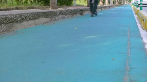 Alternative commute Stock Footage 143688098