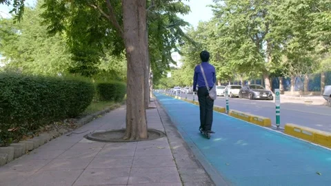 Alternative commute Stock Footage 143688835