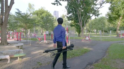 Alternative commute Stock Footage 143689163