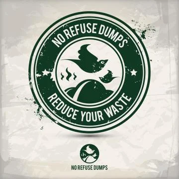 Alternative eco dump stamp Stock Illustration