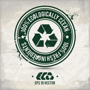 Alternative eco label Stock Illustration