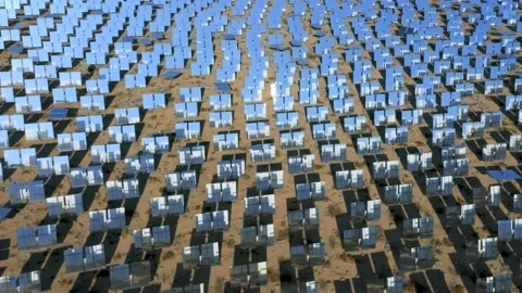 Alternative electricity 4K Use of renewable resources for energy generation, USA Stockbeeldmateriaal 161896571