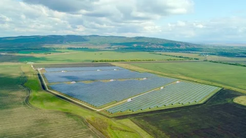 Alternative energy based on renewable energy. Independence from central networks Stock Footage 156370037