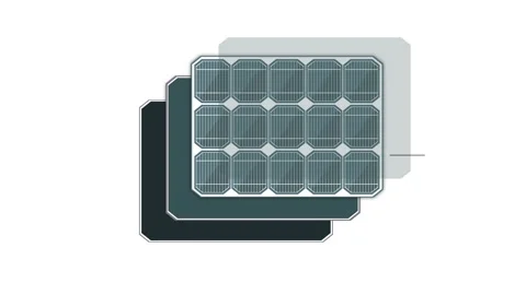 Alternative energy cell construction layers, Parts of solar panel Stock Footage 277822887
