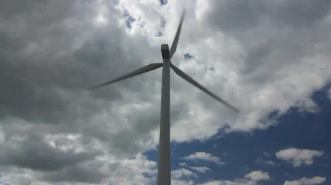 Alternative Energy: Danish Windmill Video stock 40595966