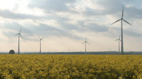 Alternative Energy Mix Stock Footage