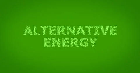 ALTERNATIVE ENERGY scribble text 库存插图
