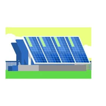 solar energy plant clipart