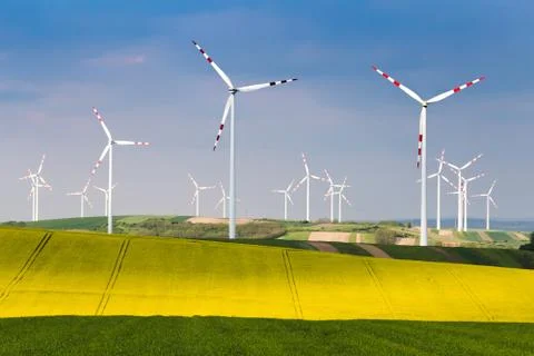 Alternative energy system background Foto stock