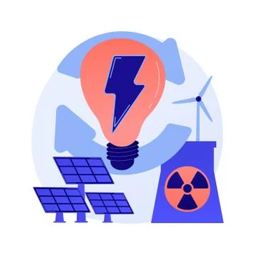 Alternative energy vector concept metaphor Stock Illustration