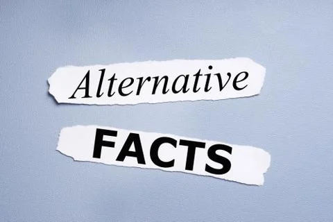 Alternative facts Foto stock