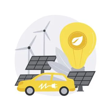 Alternative fuel abstract concept vector illustration. 스톡 일러스트
