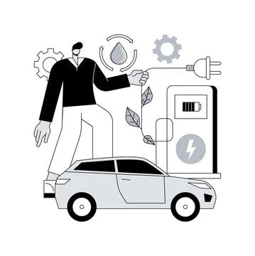 Alternative fuel abstract concept vector illustration. 스톡 일러스트