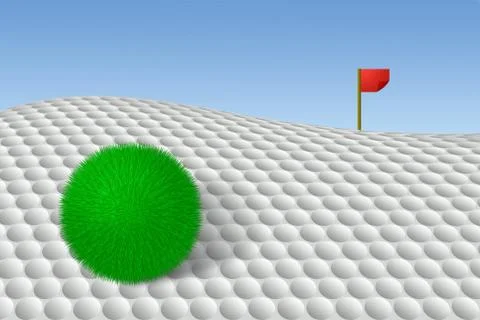 Alternative golf Stock Illustration
