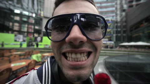 Alternative guy making fool Stock Footage 1182877