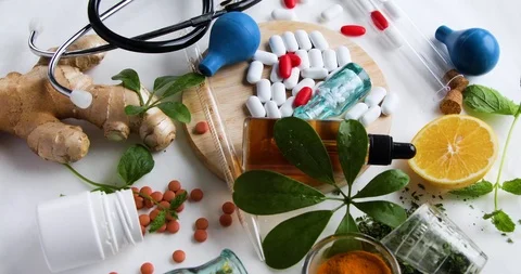 Alternative herb medicine	 Stock Footage 121136162