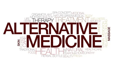 Alternative medicine animated word cloud, text animation. Kinetic typography. Stock Footage 72774678