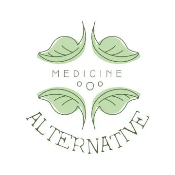 Alternative medicine logo symbol vector Illustration Stock Illustration