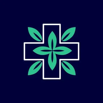 Alternative medicine logo vector Stock Illustration